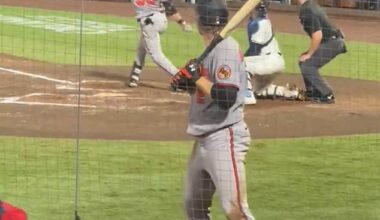 Tampa Bay Rays pitcher Hunter Bigge was struck in the head by a 105mph foul ball