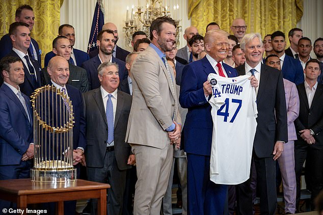 It comes just months after the World Series champions cozied up to Trump at the White House