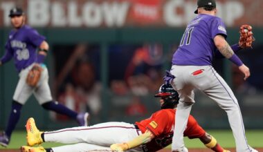 Rockies' bullpen implodes late in 12-4 loss to Braves as record slides to 13-56