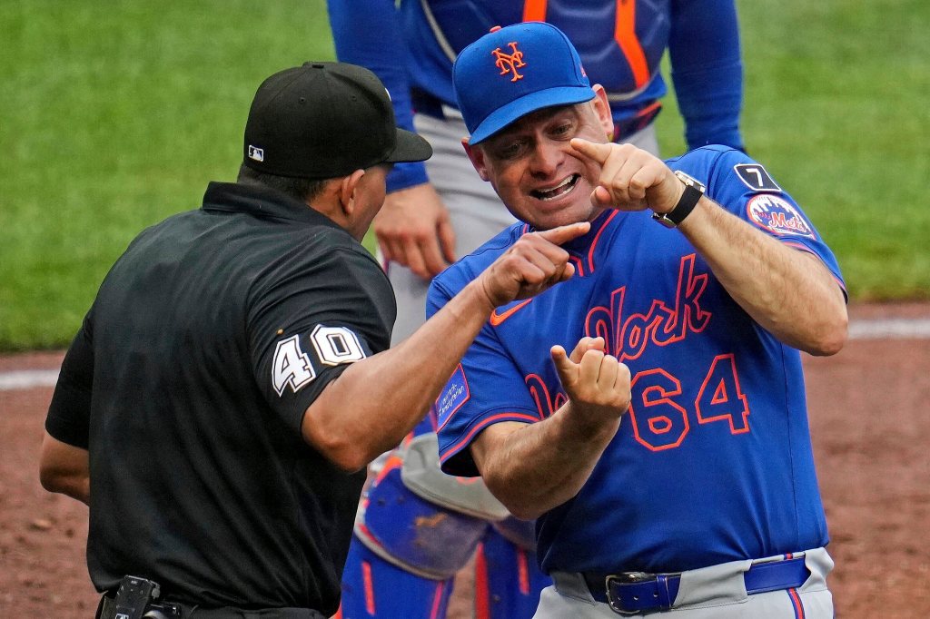 Carlos Mendoza ejected as Pirates hand Mets another drubbing