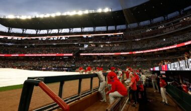 Braves shut out by Phillies following lengthy rain delay