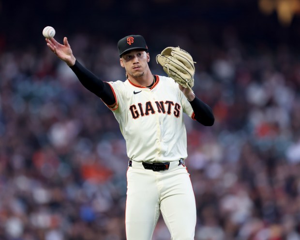 San Francisco Giants relief pitcher Spencer Bivens #76 makes a...