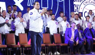Chicago Cubs slugger makes his Wrigley Field return