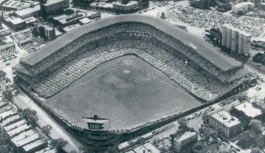 National League's first 'twilight' game at Wrigley Field