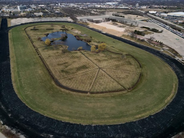 The former Arlington International Racecourse is seen on March 12,...