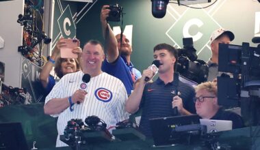 Illinois football bonds with Chicago at Illini Night at Wrigley Field