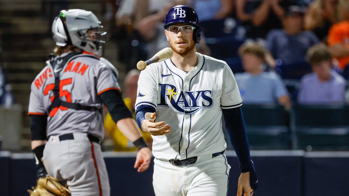 The game was dreary, the heat was brutal and the Rays’ good vibes ended