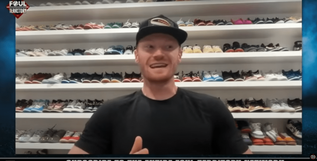 Clint Frazier during his interview with Foul Territory