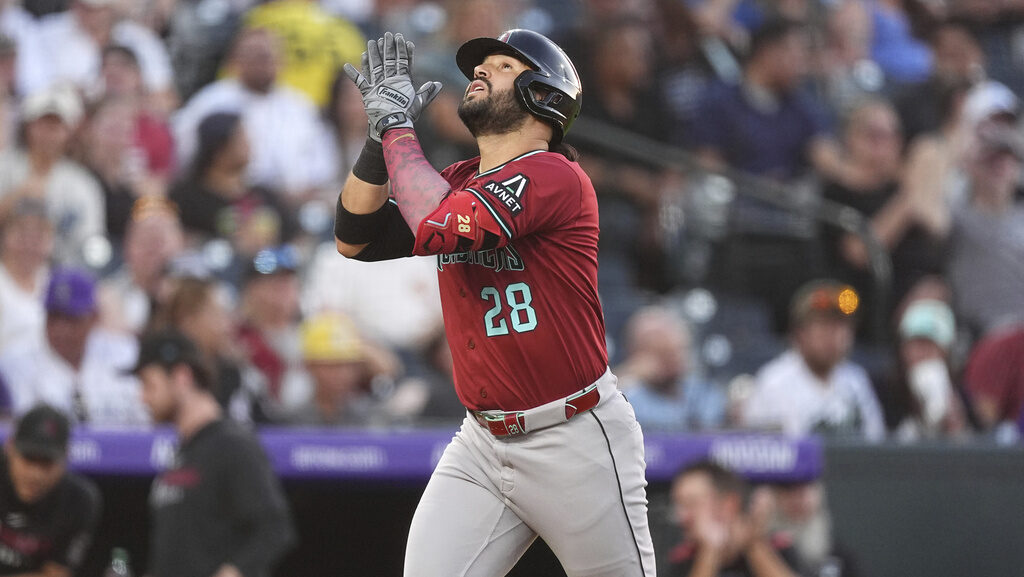 Arizona Diamondbacks' Eugenio Suárez...