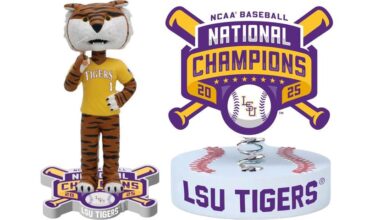 LSU baseball being commemorated with bobbleheads after eighth CWS title win