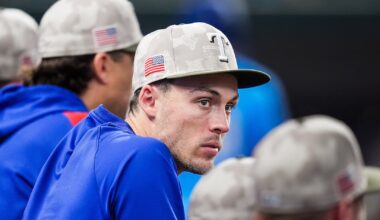 Texas Rangers to give Evan Carter (wrist) the weekend off. It could turn into more