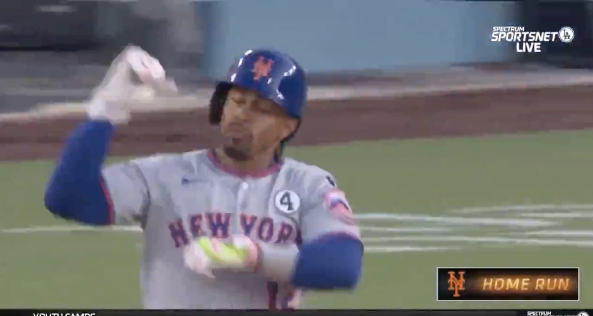 Joe Davis dooms Dodgers with Francisco Lindor home run announcer jinx