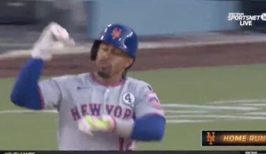 Joe Davis dooms Dodgers with Francisco Lindor home run announcer jinx