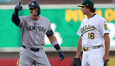 Sliding New York Yankees to face A's as AL East lead shrinks