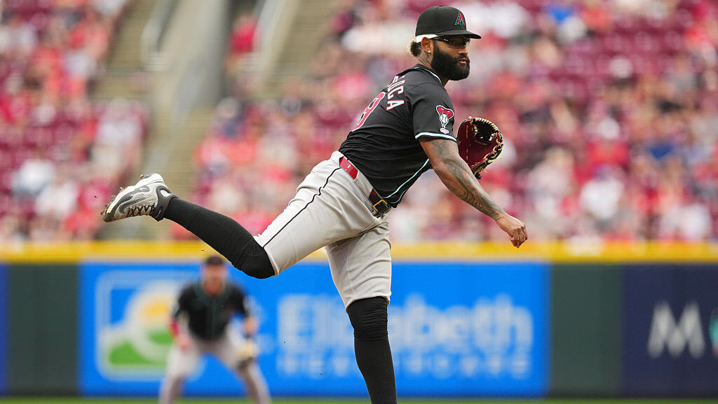 Christian Montes De Oca #59 of the Arizona Diamondbacks...