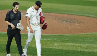 Relief pitcher Justin Martinez #63 of the Arizona Diamondbacks...