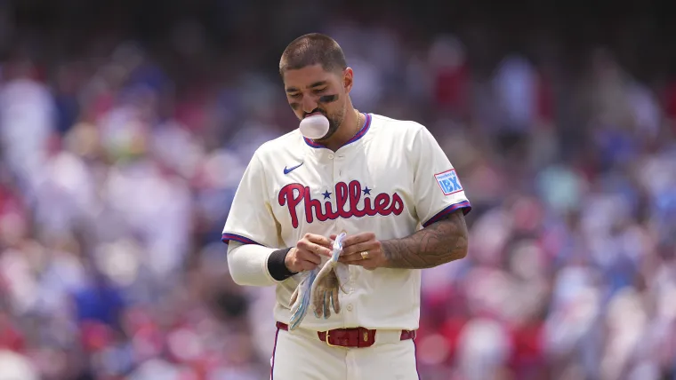 What did Nick Castellanos say? Phillies outfielder benched by manager Rob Thompson after 'inappropriate comment' image