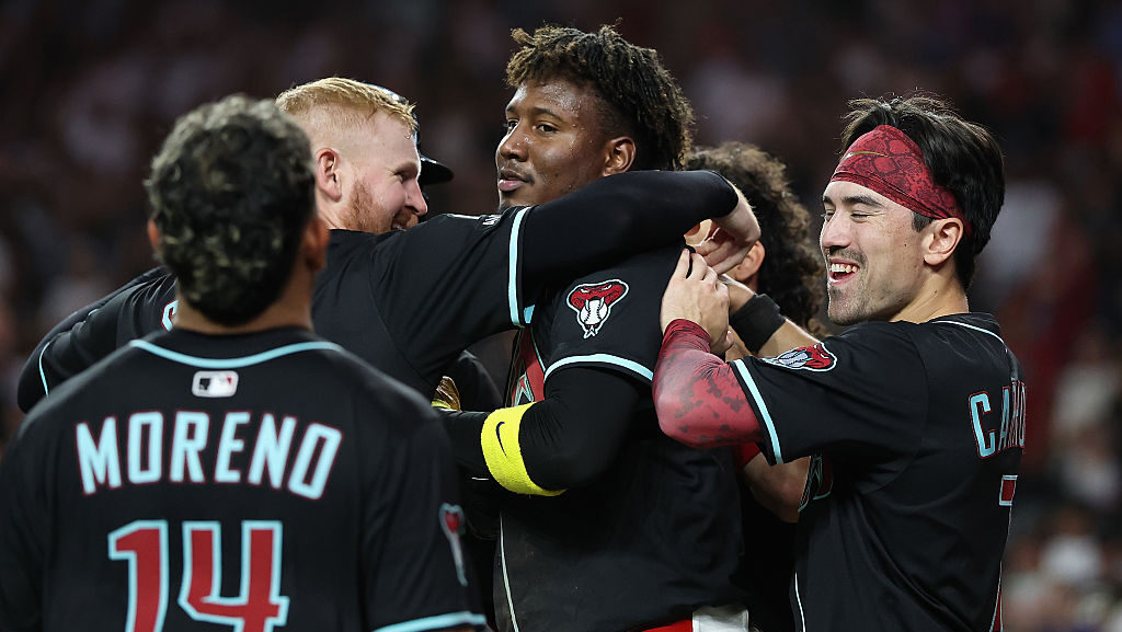 Geraldo Perdomo #2 of the Arizona Diamondbacks...