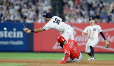 Yankees end scoreless drought, extend skid after Anthony Volpe's error vs. Angels