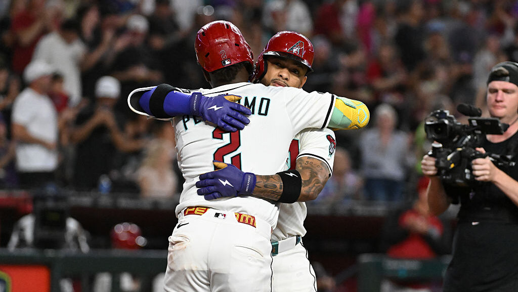 Ketel Marte #4 of the Arizona Diamondbacks...