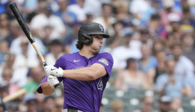 Rockies first baseman Michael Toglia...