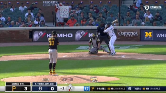 Detroit Tigers mascot trolls Pirates ace Paul Skenes with Olivia Dunne shoutout -- She responds