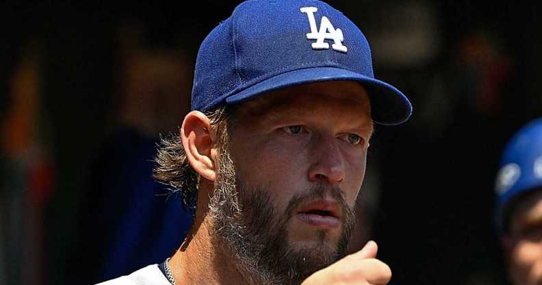 Clayton Kershaw #22 of the Los Angeles Dodgers.