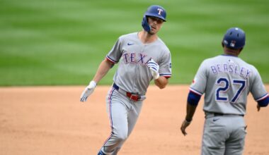 Texas Rangers’ Evan Carter, Jake Burger each flirt with cycles in win over Nationals