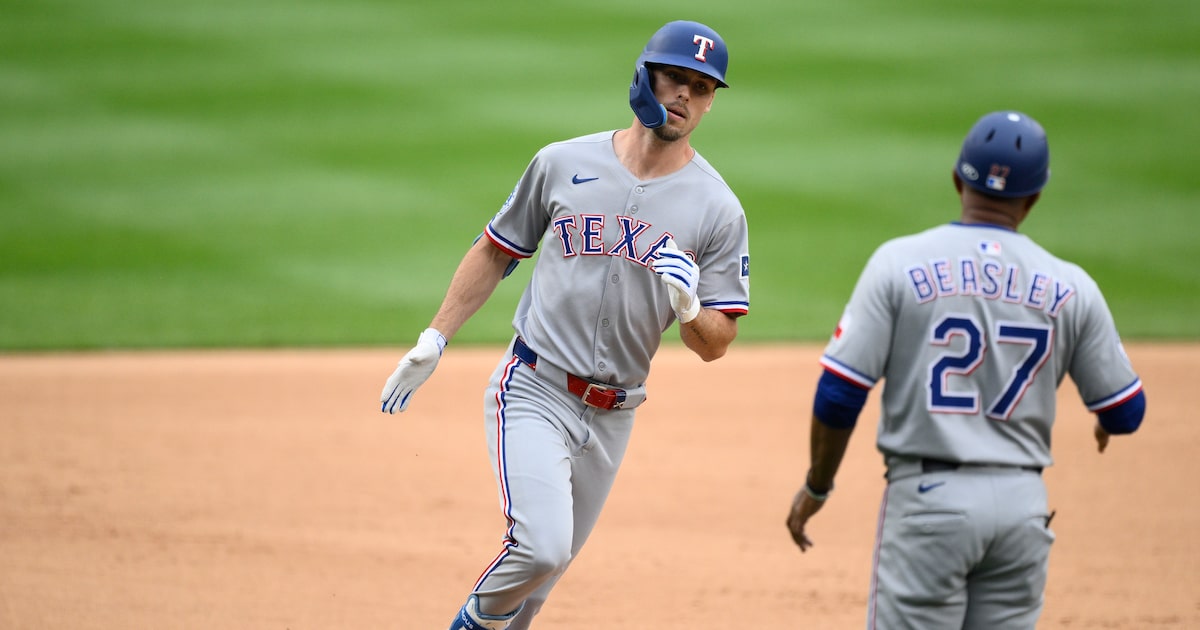 Texas Rangers’ Evan Carter, Jake Burger each flirt with cycles in win over Nationals