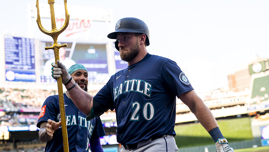 Seattle Mariners Luke Raley...