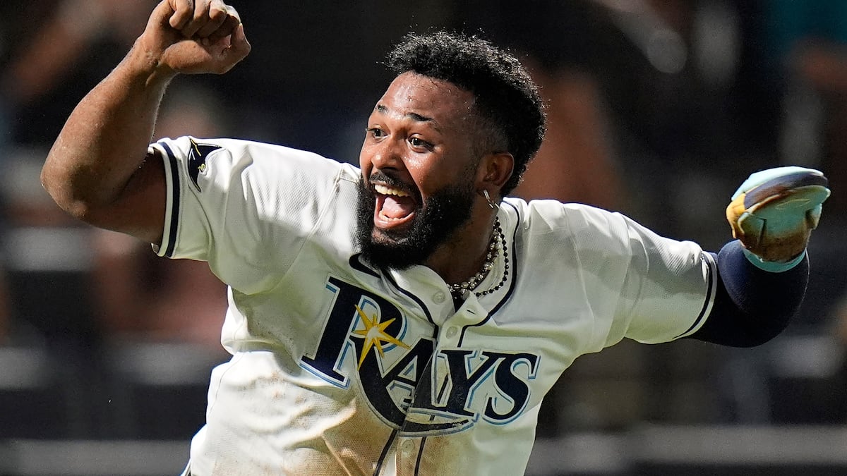 Junior Caminero leaves Rangers shaking their heads on bobblehead night