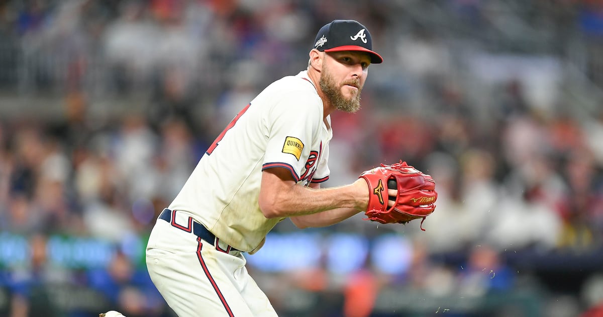 Atlanta Braves' Chris Sale out indefinitely with fractured left rib cage