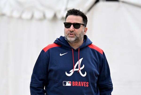 Braves general manager Alex Anthopoulos during spring training.