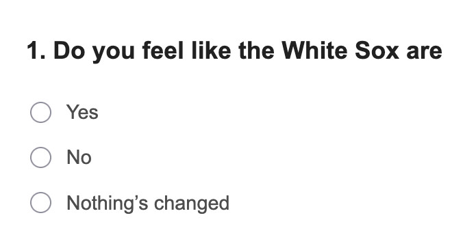 Chicago White Sox Reacts Survey: Rebuild temperature check