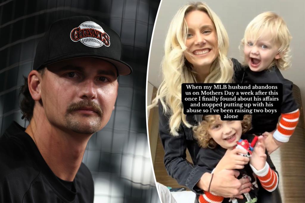 Giants pitcher Sean Hjelle accused of 'affairs', 'abuse' by wife