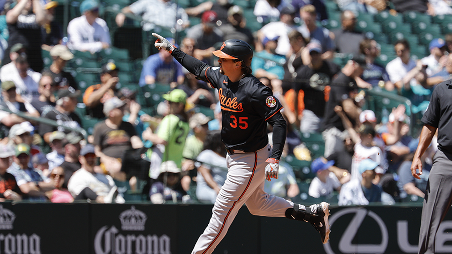 Seattle Mariners Baltimore Orioles Adley Rutschman home run 2025...