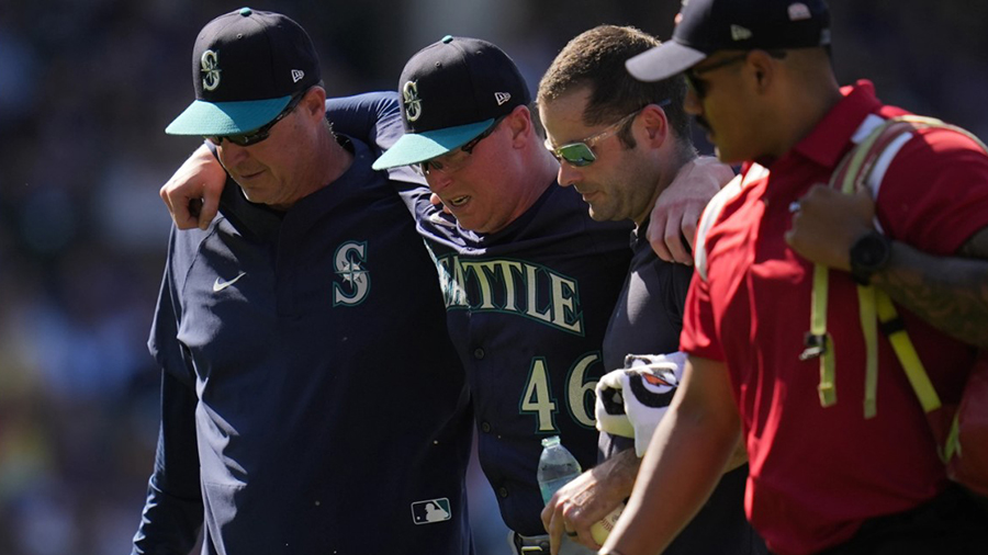 Seattle Mariners Trent Thornton heat sickness Chicago Cubs 2025...