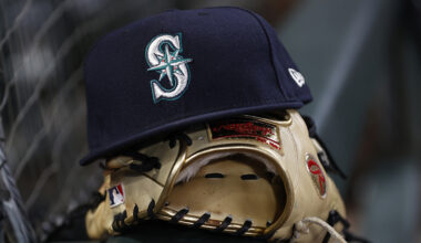 Seattle Mariners hat and glove 2022...