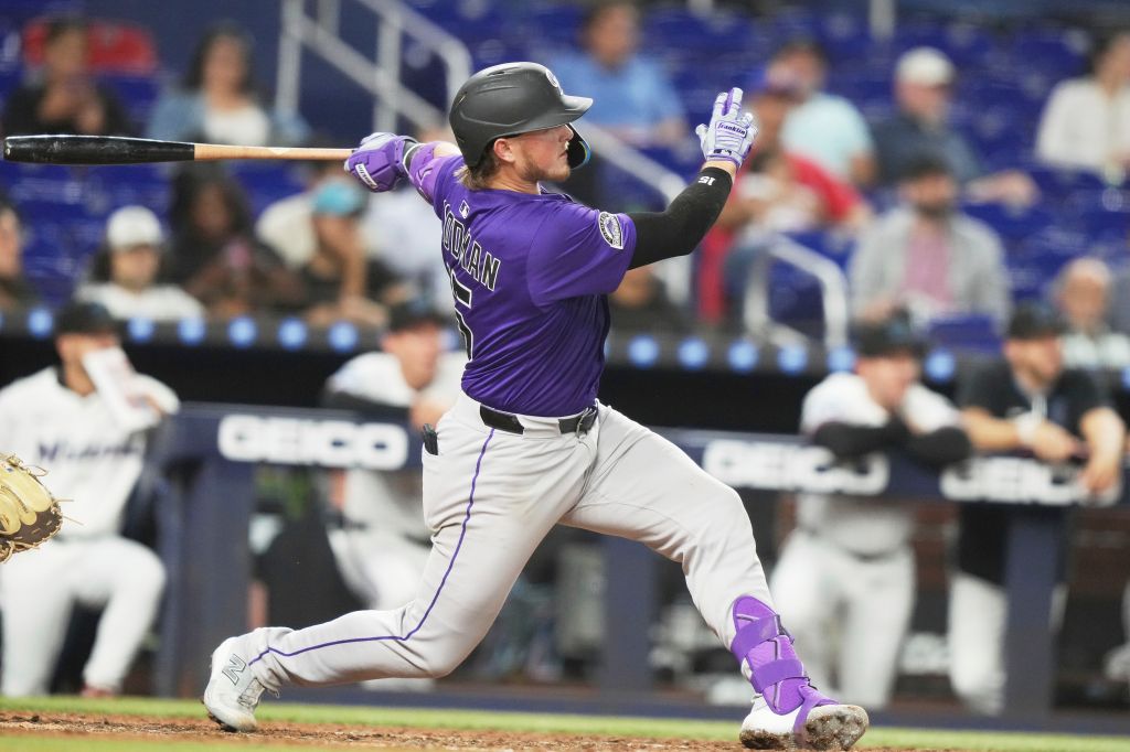 Hunter Goodman's homer lifts Rockies, snaps 22-series losing streak