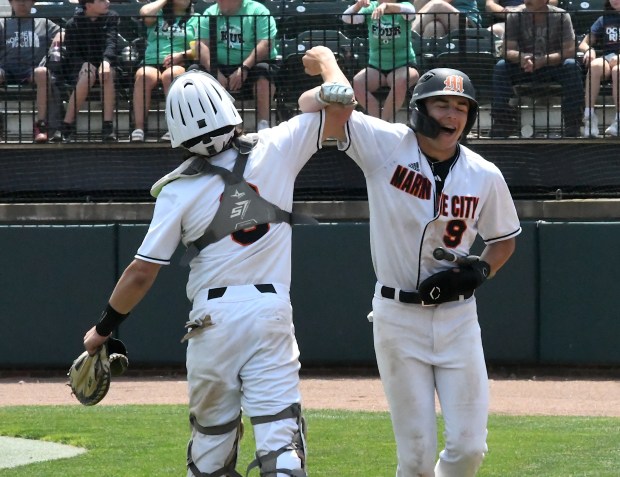 Marine City beat Olivet, 8-5, in a Division 3 baseball...