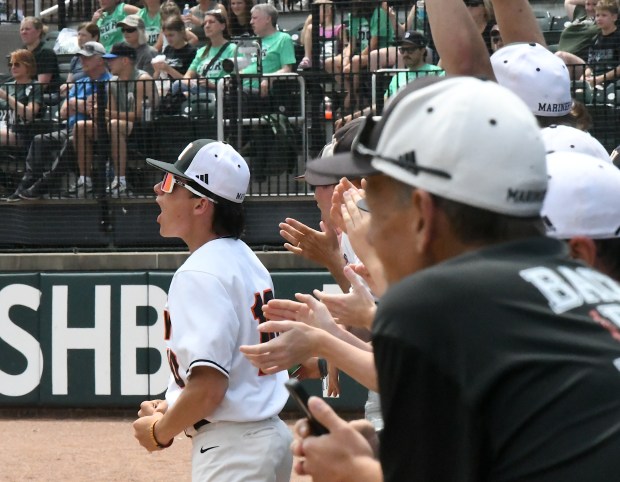 Marine City beat Olivet, 8-5, in a Division 3 baseball...