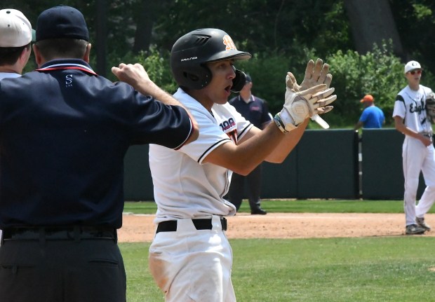 Marine City beat Olivet, 8-5, in a Division 3 baseball...