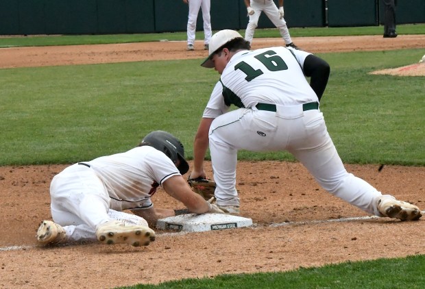 Marine City beat Olivet, 8-5, in a Division 3 baseball...