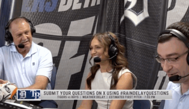 Tigers broadcasters loved fan question during rain delay