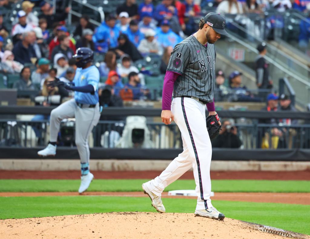 Tylor Megill struggles in Mets' loss to Rays with rotation questions emerging