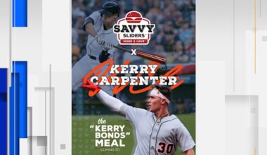 Detroit Tigers outfielder goes yard with ‘Kerry Bonds’ combo meal at Savvy Sliders