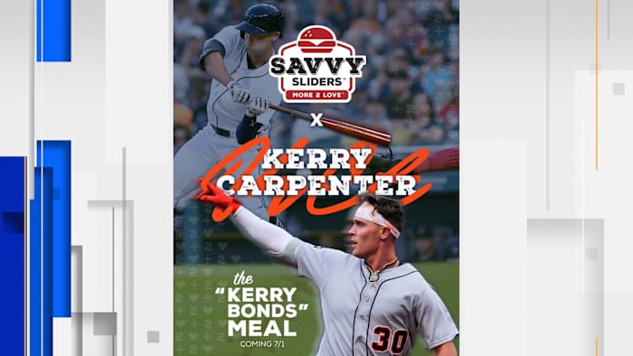 Detroit Tigers outfielder goes yard with ‘Kerry Bonds’ combo meal at Savvy Sliders