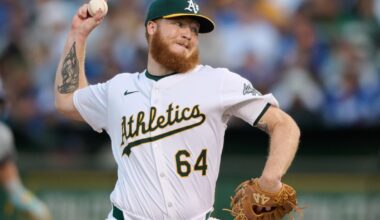 They Dodgers made a trade with the Mariners to acquire pitcher Will Klein, seen here pitching for the Athletics last year.