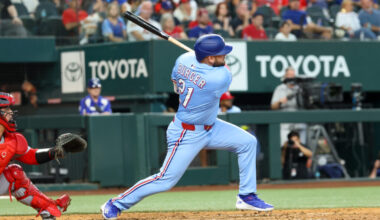 Rangers Place Jake Burger On 10-Day Injured List