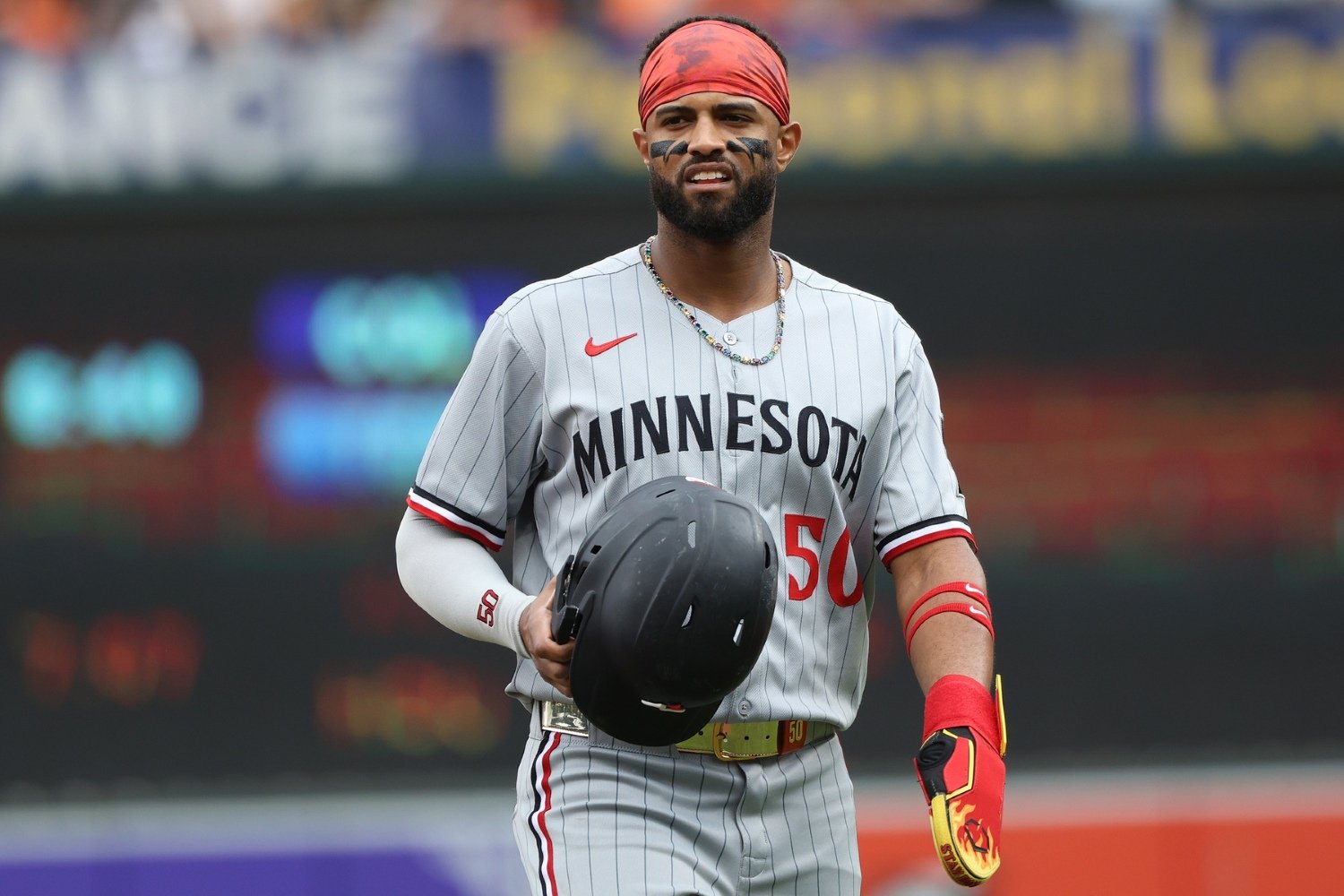 What Willi Castro's Eye Black Meant Doesn't Solely Depend on What He Was Thinking When He Donned It - Twins